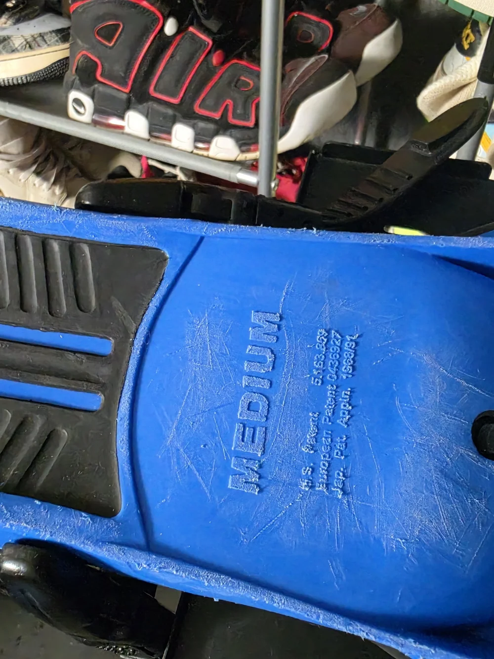 🔥 Men's Blue Adjustable Strap Swim Fins Medium